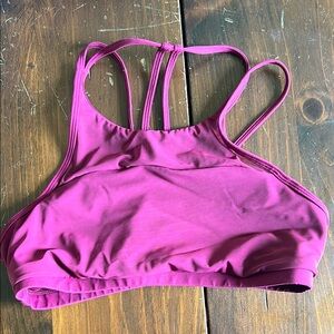 Lululemon Pink Sports Bra with Racerback Design